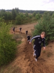 Auf einmal war die Polizei vor Ort: VfR Horst muss Training in den Dünen vorzeitig beenden