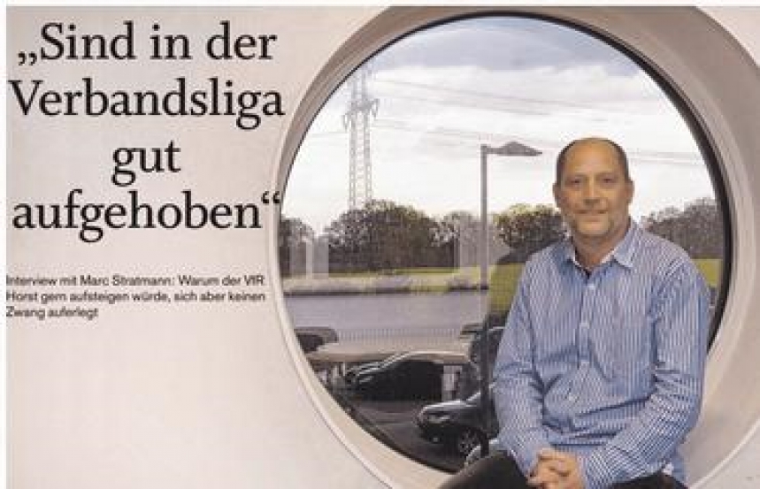 Interview mit Marc Stratmann: Warum der VfR Horst gern aufsteigen würde, sich aber keinen Zwang auferlegt